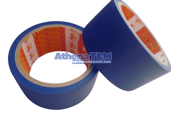 Cuộn băng dính vải màu xanh dương